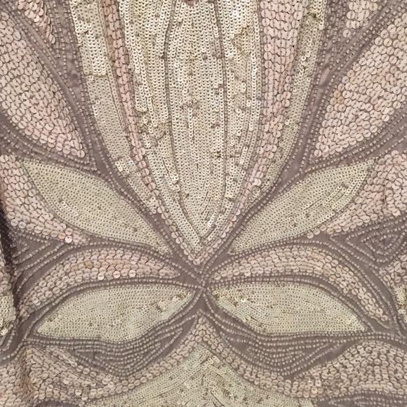 Mark and James Beaded Silk Cocktail Dress - Picture 2 of 4