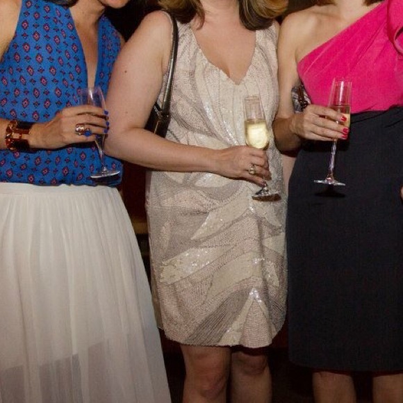 Mark and James Beaded Silk Cocktail Dress - Picture 4 of 4