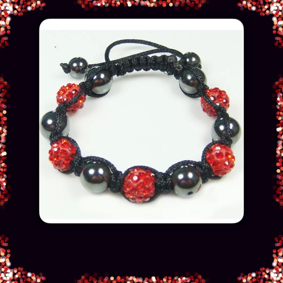 Hematite Shamballa Adjustable Bracelet NEW🌟