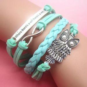 Owl & Infinity Sign Bracelet