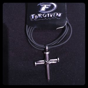 Nail cross men's pendant