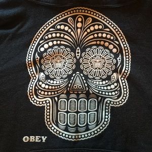 Charcoal grey Obey pullover