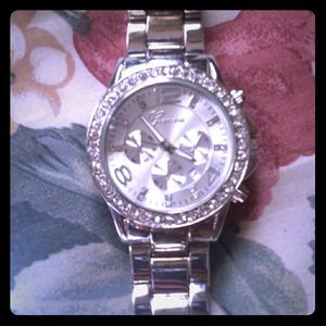 A silver watch