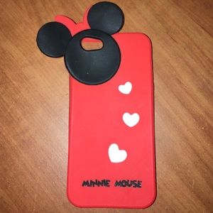 Soft rubber Minnie Mouse case