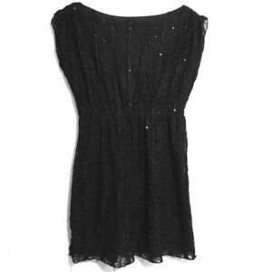 Black lace & sequin dress-size small