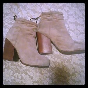 Jeffrey Campbell suede rumble booties