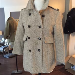 Tan wool blend jacket