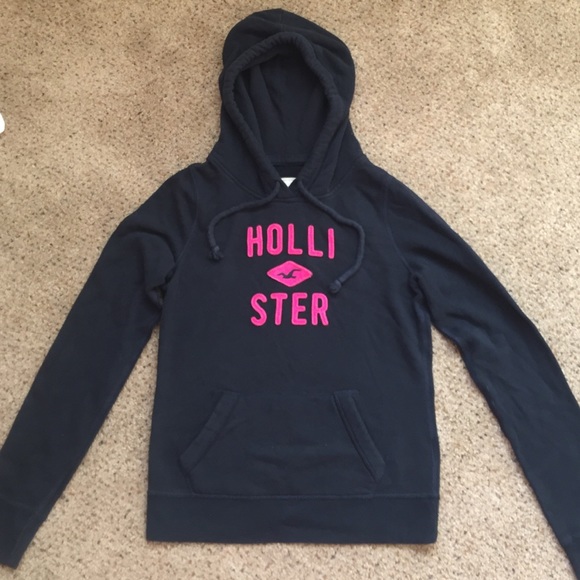 Dark blue Hollister hoodie