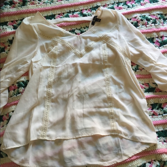 White sheer blouse!