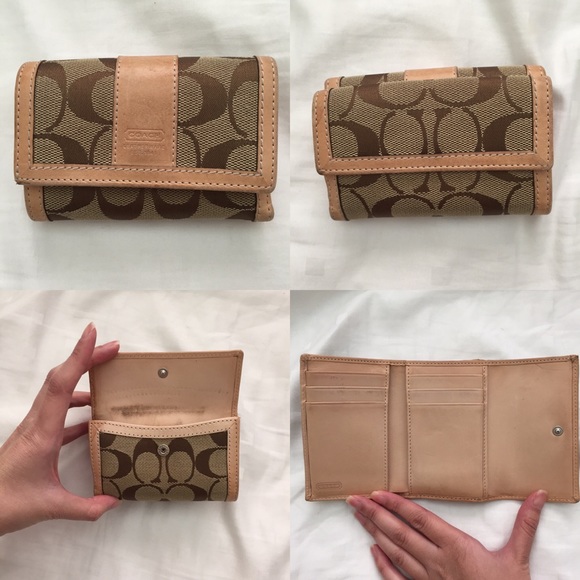 Coach trifold wallet