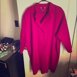 🎉PRICE DROP🎉 Vintage Fuchsia Dress Coat
