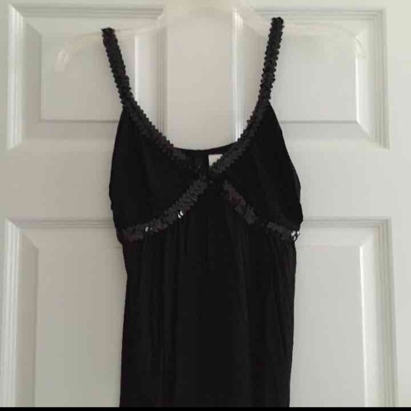 Black sequin top
