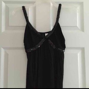 Black sequin top