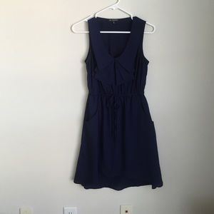 Navy high low dress with pockets size small