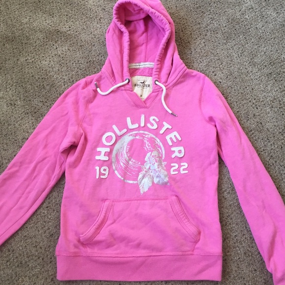 Pink Hollister hoodie