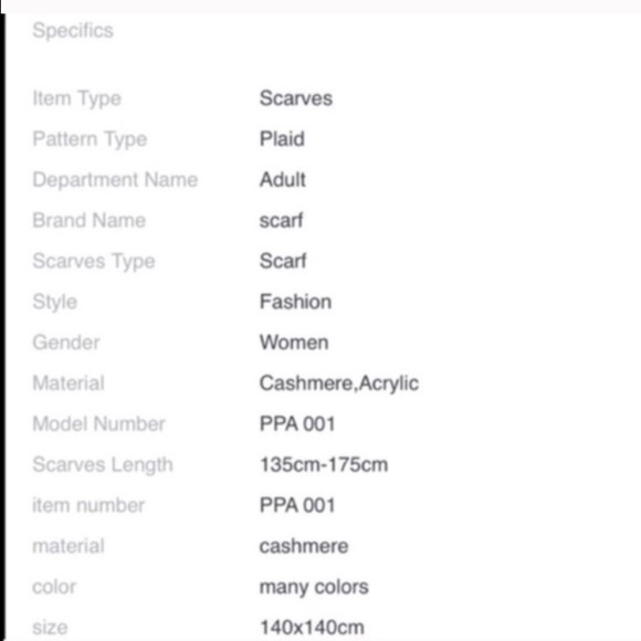 Blue Blanket Scarf - Picture 4 of 4