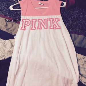 Vs pink muscle tank