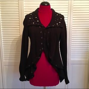 WE THE FREE black studded / jeweled jacket