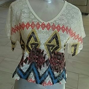 Lace Short sleeve