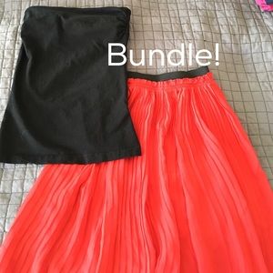 Bundle tube top and and skirt mix!