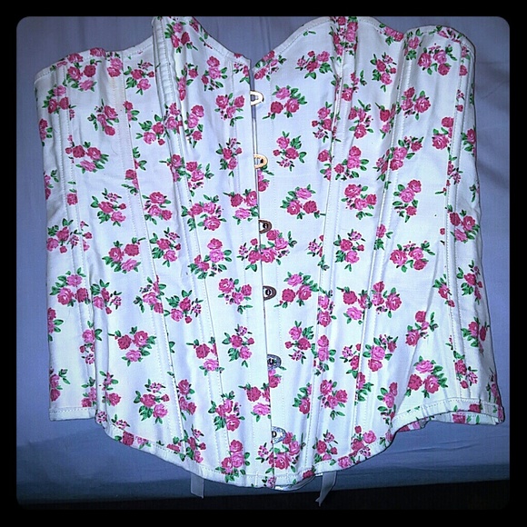 Sweet and sexy floral corset