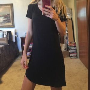 Black t-shirt dress