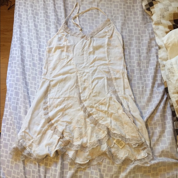 Free people viscose voile slip dress