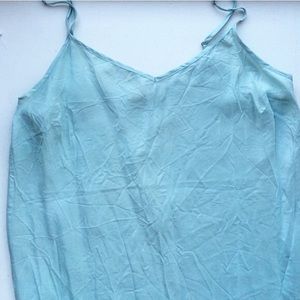 NWOT Mint Silk Tank Top from J. Crew