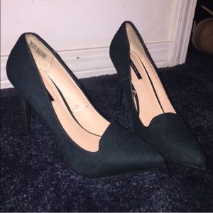 Forever 21 dark green heels👠