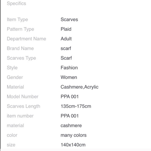 Blue Blanket Scarf - Picture 4 of 4