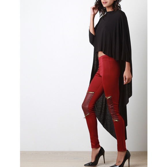 LOWEST 💜 "Another Moon" Maxi Poncho High Low Top - Picture 2 of 4