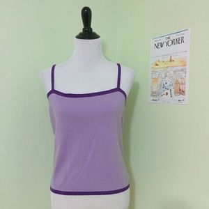 Christopher Fischer purple cashmere tank top