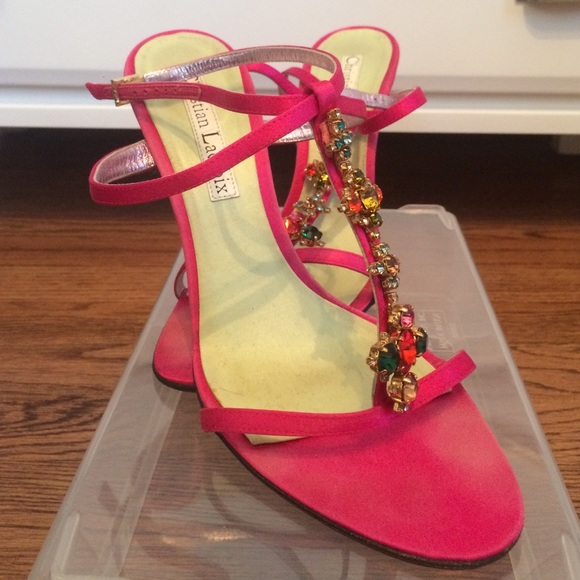 Christian Lacroix Shoes 0 Authentic Christian Lacroix Pink Strappy