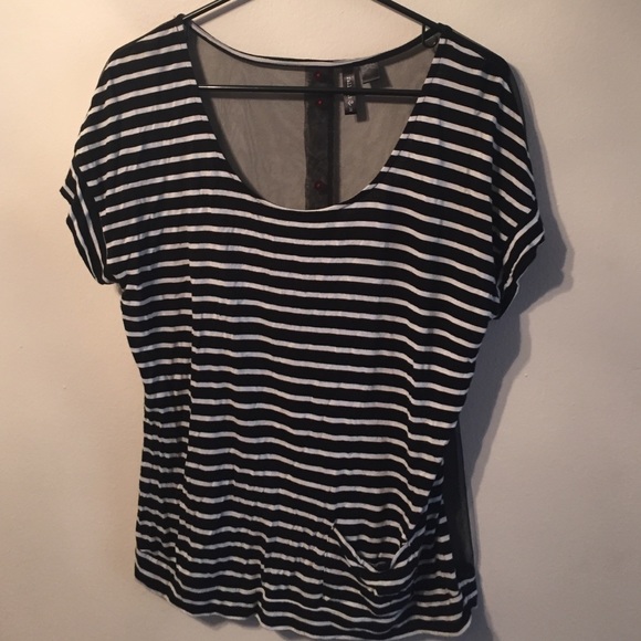 Full Tilt striped shirt with mesh back.