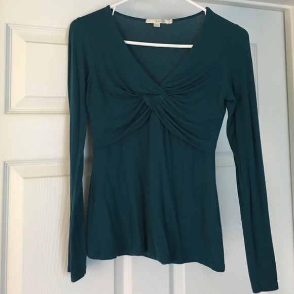 Long sleeve Boden teal top. Size 4/small.