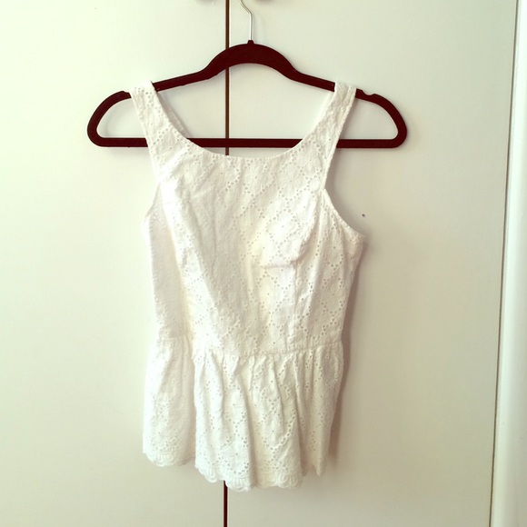 Lilly Pulitzer White Lace "Ashton" Top