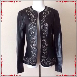 NWOT REBA Studded Leather Jacket