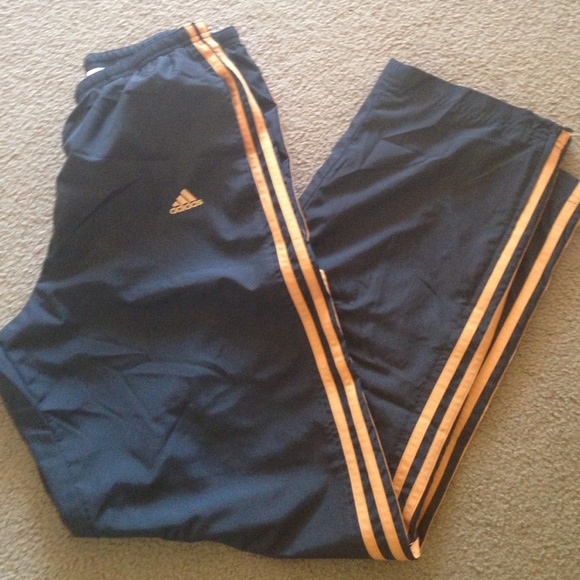 Adidas Nylon Running Pants.  Size Medium.