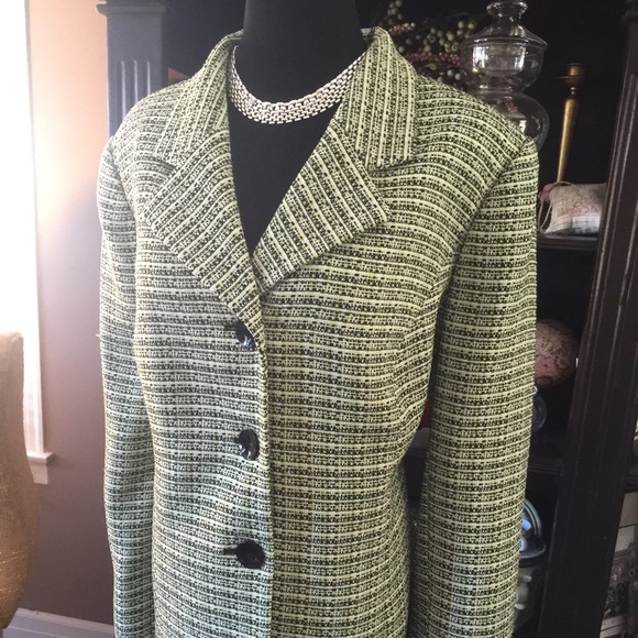 JNY Green and Black Jacket