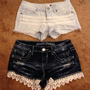 TWO PAIRS OF SHORTS
