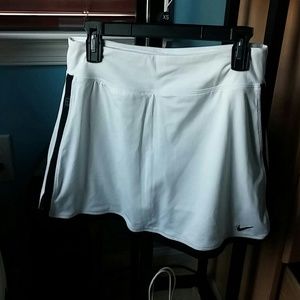 White tennis skirt
