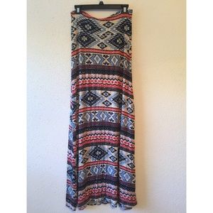 Tribal Print Maxi Skirt. #SALE