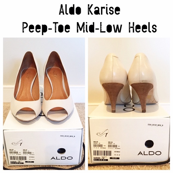 🌹Aldo Karise Peep-Toe Mid-Low Heels🌹