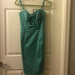 Strapless Betsey Johnson dress.