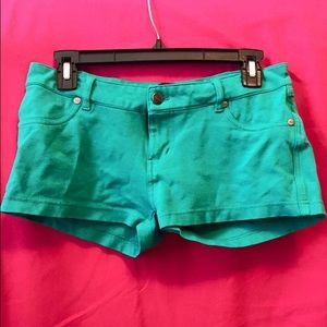 Teal shorts