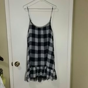 Gingham Abercrombie & Fitch slip dress