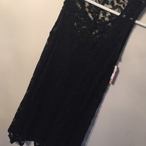 Little black floral dress.