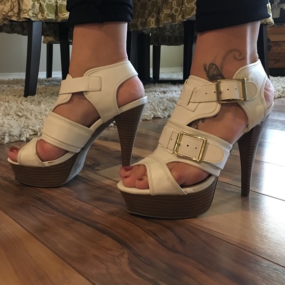 White pumps