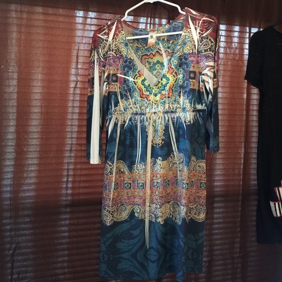 S-12 dress, mid length, 3/4 sleeves