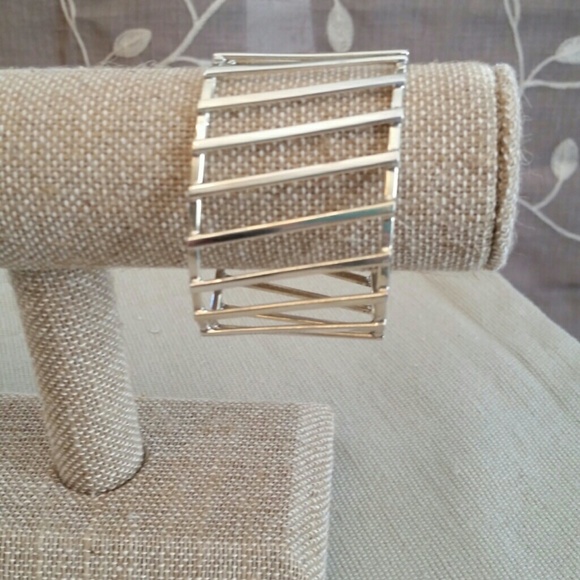 Sterling modern cuff bracelet